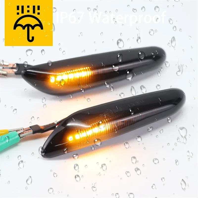 Indicatori Laterali LED Dinamici per BMW Serie 1 3 5 E46 E60 E82 E87 E90 X1 X3 X5