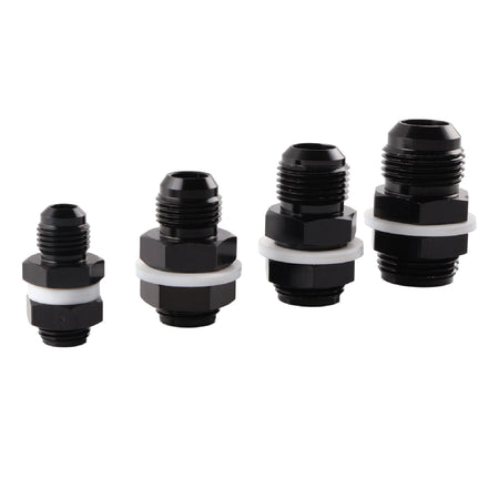 PIKBUK AN6 AN8 AN10 AN12 Fuel Cell Bulkhead Fitting Accessories Fuel Cell Bulkhead Adapter Fitting Black by InterCyprus Trading Ltd