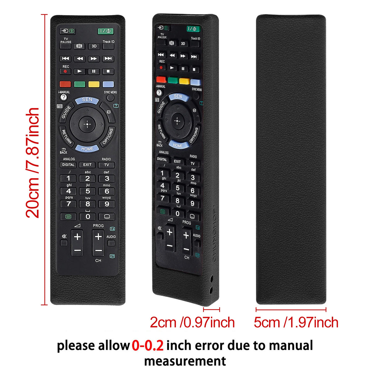 Silicone TV Remote Covers for Sony - Shockproof &amp; Luminous