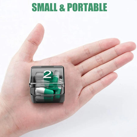 30-Day Large Compartment Monthly Pill Organizer for Vitamins and Medication, BPA-Free Pill Case