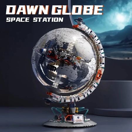 Space Station Transparent Globe Building Blocks &ndash; Fun