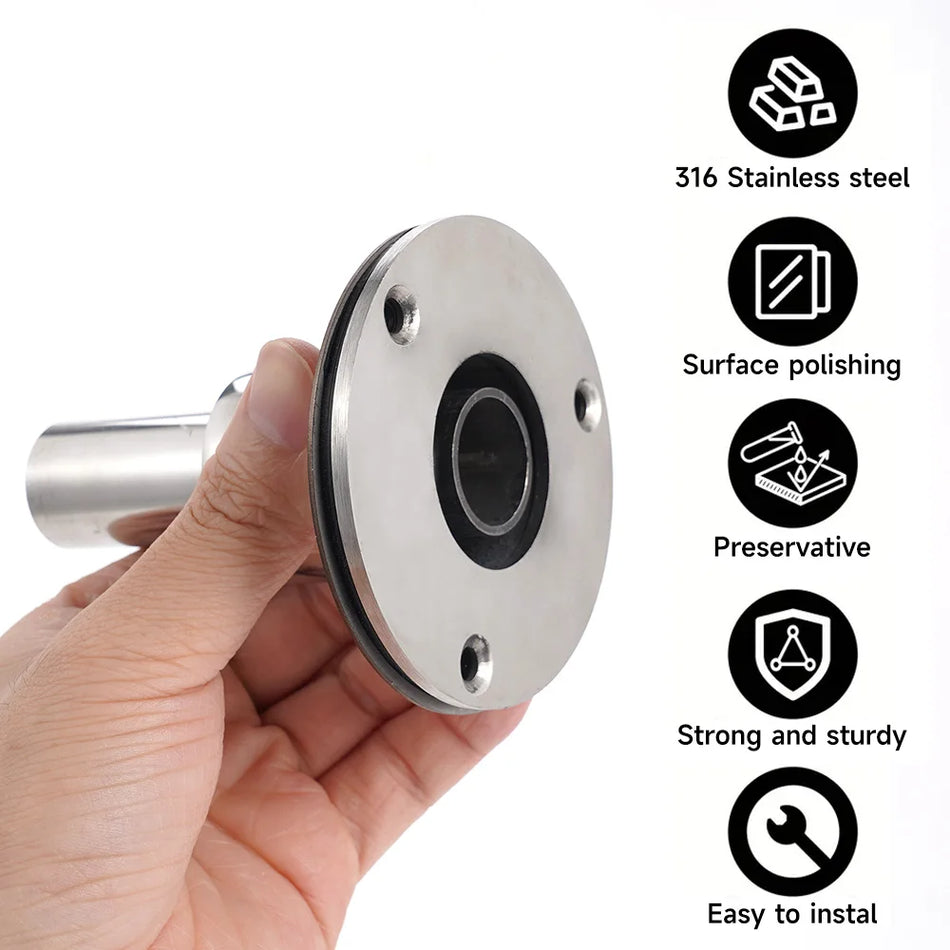 Tubo de Escape para Calentador Diésel 24mm de Acero Inoxidable 316, Recto y en Codo para Coches