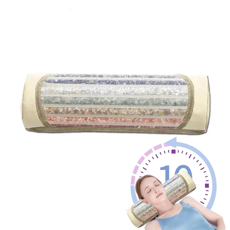 Therapy Pillow Amethyst Jade Gemstone &ndash; Neck Support Default Title