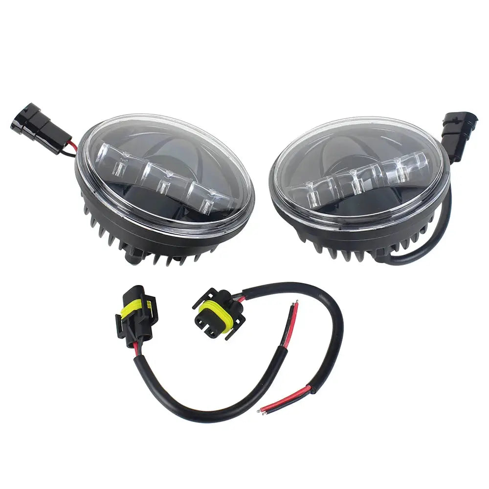 4.5 Inch LED Fog Lights Projector 4-1/2" Headlight Motorcycle Auxiliary Lamp for Electra Glide Road by InterCyprus Trading Ltd