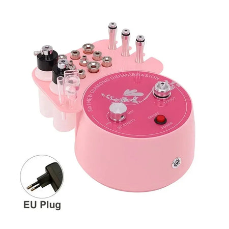Pink Diamond Dermabrasion Machine &ndash; Water Spray Exfoliation Pink EU Plug