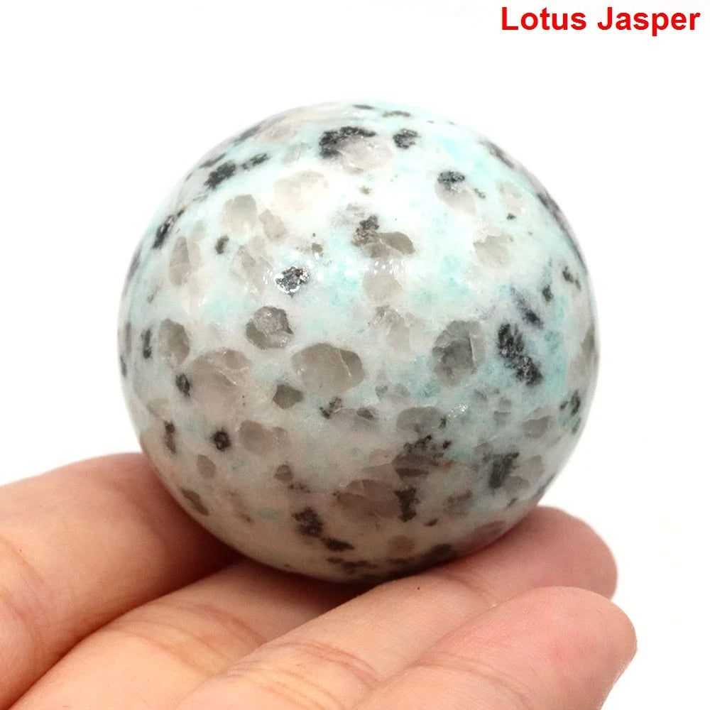 40mm Natural Stones Ball Reiki Crystal Sphere &ndash; Chakra Gems