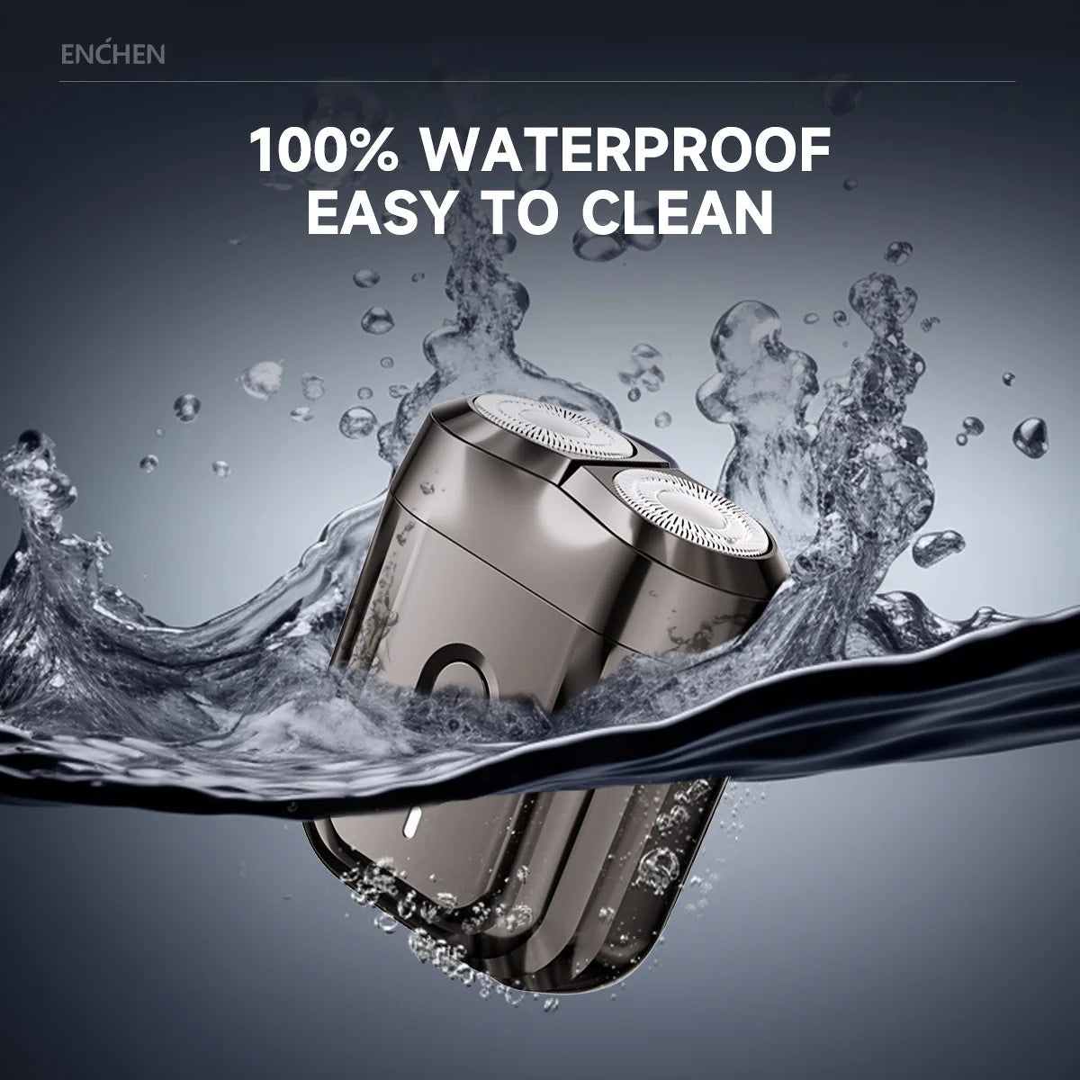 Enchen Mini 6 Electric Shaver - Waterproof 2D Rotary Razor for Men