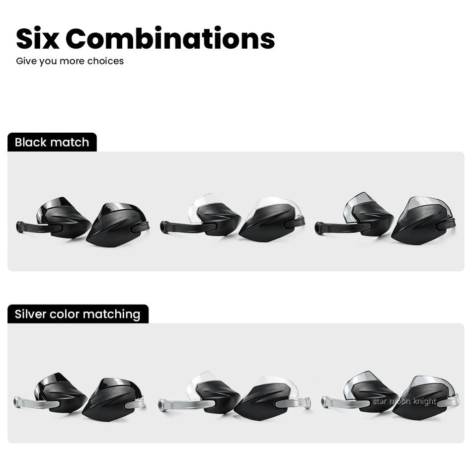 Ducati Multistrada V4 El Koruyucu Uzatma Kiti, V4 Pikes Peak, V4S Desert X için Alüminyum Büyük Boy El Koruyucular