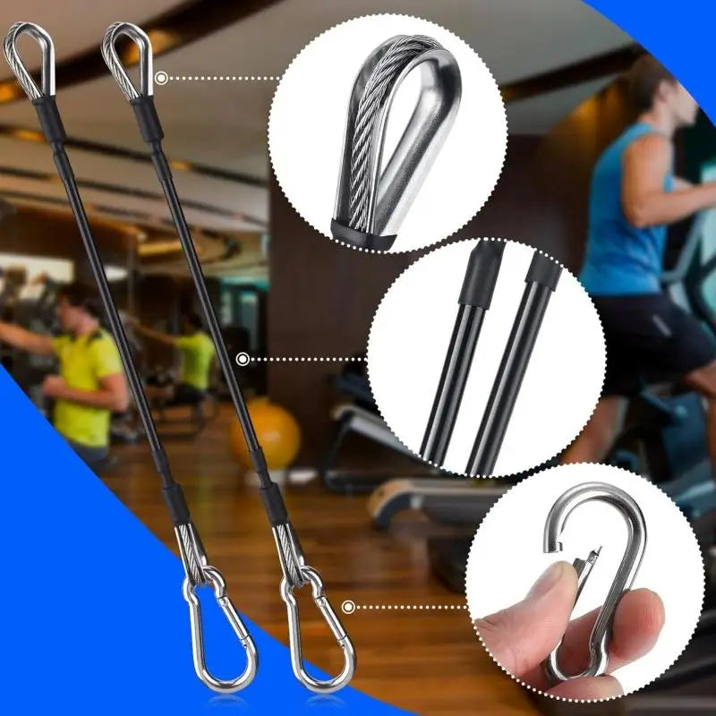 Premium Gym Cable Extensions for Home Workout &ndash; Tricep and Leg Exercises