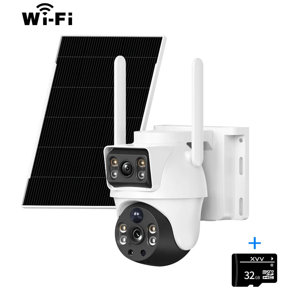 V380 8MP Dual Lens Outdoor Camera WiFi Camera Add 32G