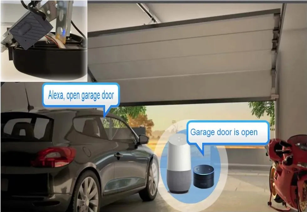 Smart Garage Door Opener with Mobile &amp; Voice Control