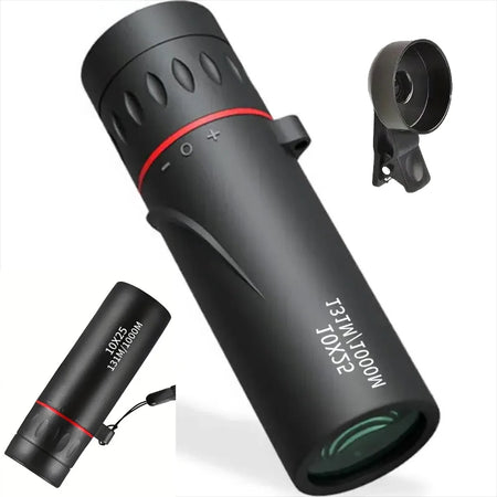 HD Professional 10X25 Long Range Monocular &ndash; Ultra Portable Set