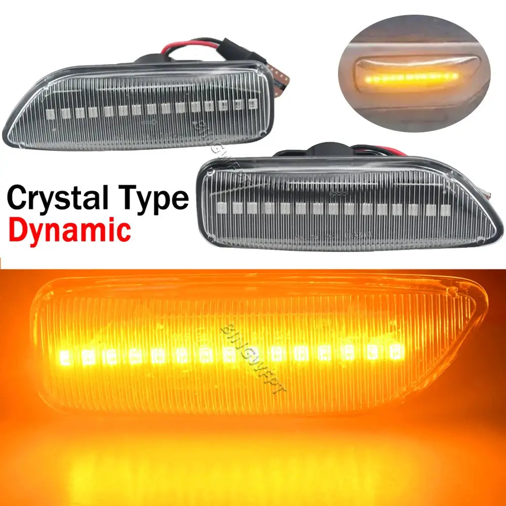 1 Set Amber LED Side Marker Blinker Turn Signal Light For Volvo XC90 S80 XC70 V70 S60 2001-2009 Dynamic Light Indicator Lamp by InterCyprus Trading Ltd