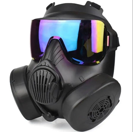 Protective Tactical Respirator Mask &ndash; Exceptional Comfort and Safety Black-Color lens