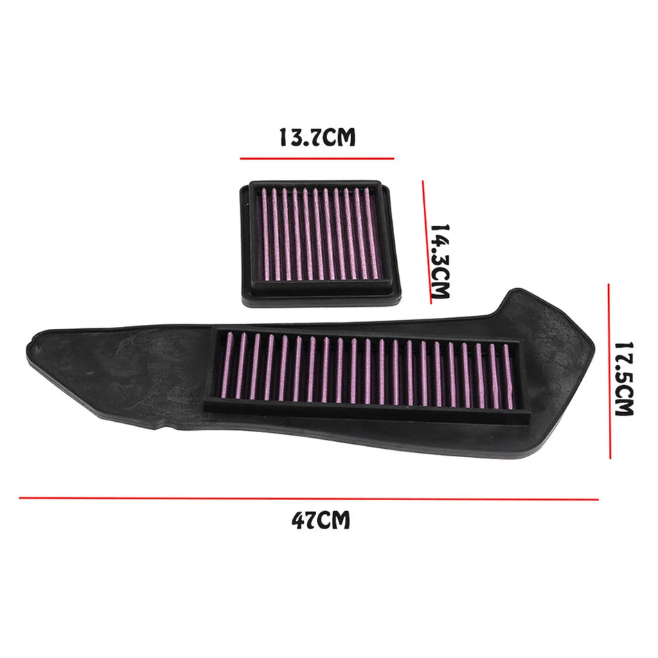 Yamaha XMAX300 XMAX250 Hoogdoorlaatbaar Luchtfilter voor XMAX Motorfiets