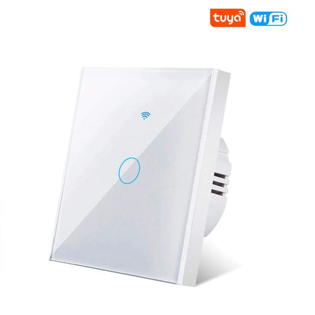 WiFi Smart Switch EU Touch 220V - No Neutral Required white 1 gang
