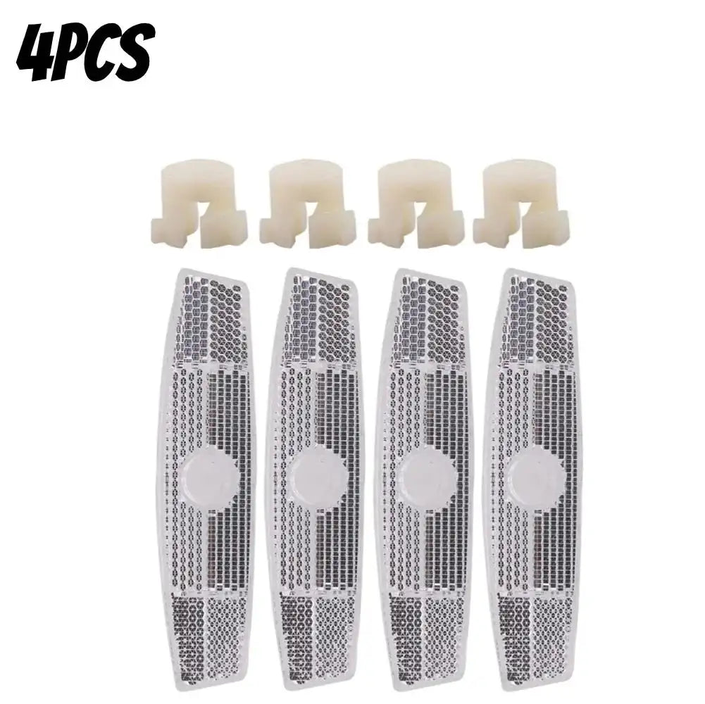 4 Pack Fish Shaped Bike Spoke Reflectors For Wheel Rim 4Pcs