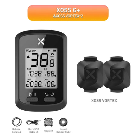 XOSS G Plus GPS Bike Computer &ndash; Waterproof Bluetooth Connectivity GPlus vortex2