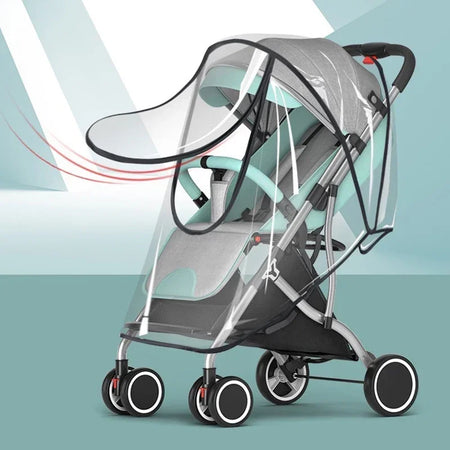 Universal Waterproof Pram Rain Cover for All-Season Protection