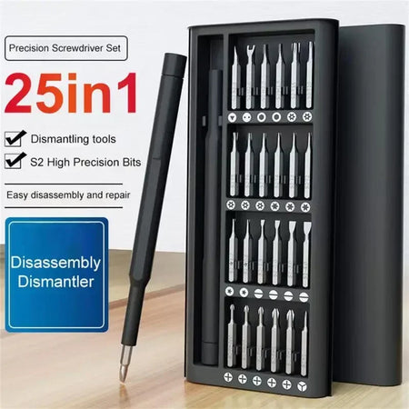 Magnetic Screwdriver Set 25 in 1 Kit Bits &ndash; Precision Bits