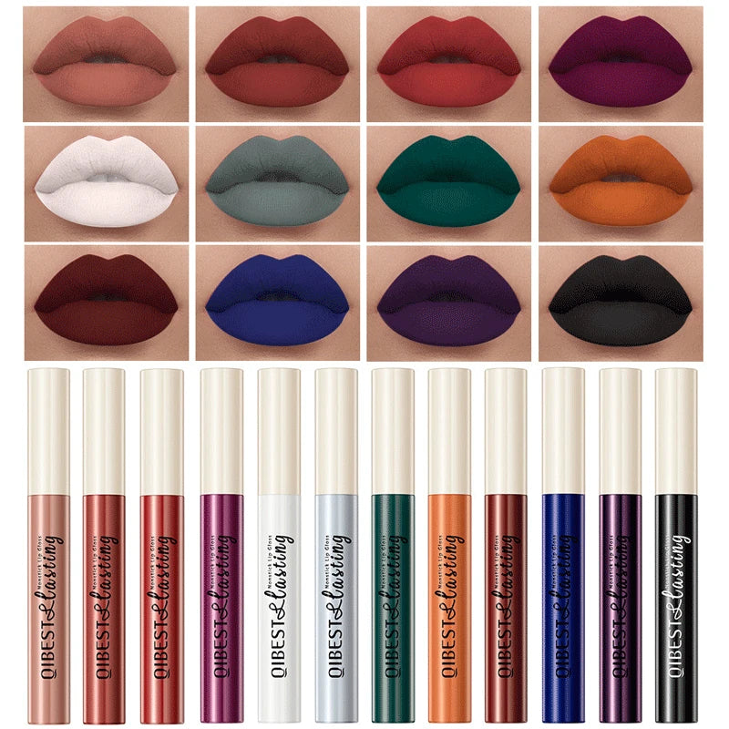 NoEnName_Null Matte Lipstick Set &ndash; Waterproof Long-Lasting Beauty for All Skin Types 12 Colors 02