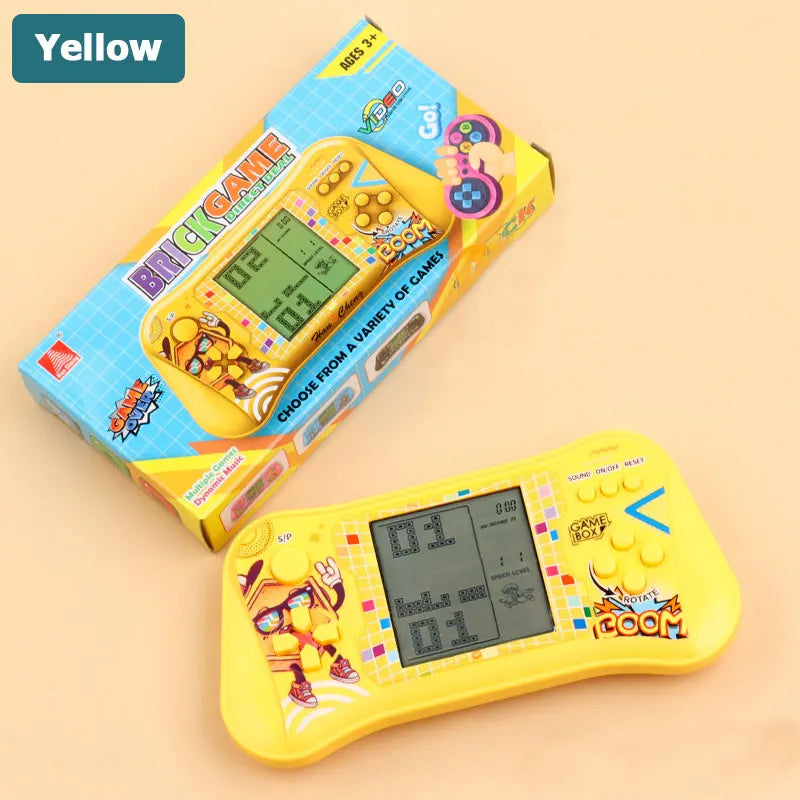 Classic 3.5 Inch Handheld Game Player &ndash; Retro Tetris Yellow / CHINA