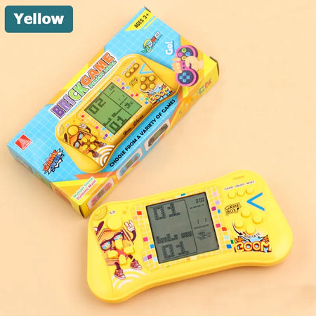 Classic 3.5 Inch Handheld Game Player &ndash; Retro Tetris Yellow / CHINA