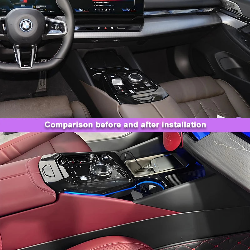 BMW I5 G60 Mittkonsol Sadelljus Med OEM Ambient Sync