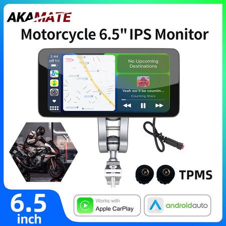 6.5Inch Moto Screen - Wireless CarPlay Android Auto
