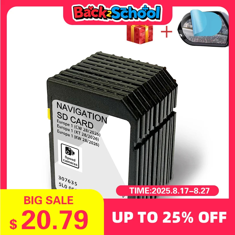 Skoda Discover Media SD Card Europe Map 32GB &ndash; 2026 Update CHINA / for Skoda A1