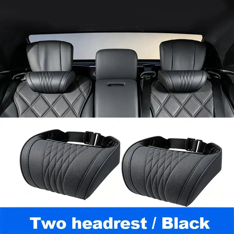 Vtear Universal Car Neck Lumbar Cushion Memory Foam Support Pillow Anti-Scratch Seat Parts Interior Modification Accessories by InterCyprus Trading Ltd