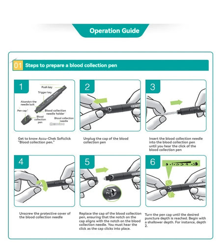 ACCU Chek Portable Blood Glucose Meter &ndash; Accurate Diabetes Monitoring