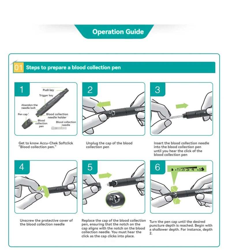 ACCU Chek Portable Blood Glucose Meter &ndash; Accurate Diabetes Monitoring