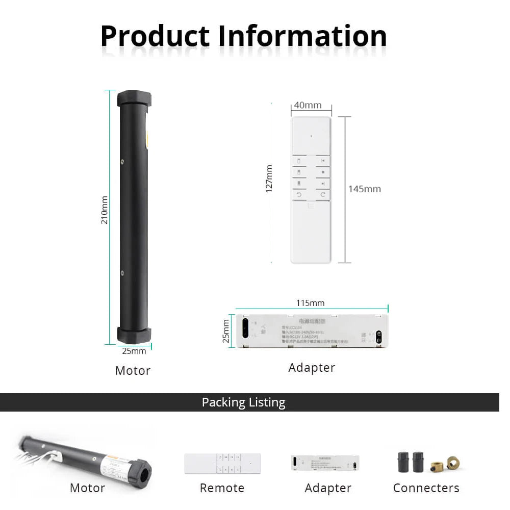 Zemismart Zigbee Smart Blind Motor for Aluminium Roman Honeycomb Curtains