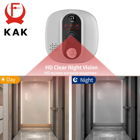 KAK WiFi Smart Door Bell Camera 4.3 Inch &ndash; Motion Detection
