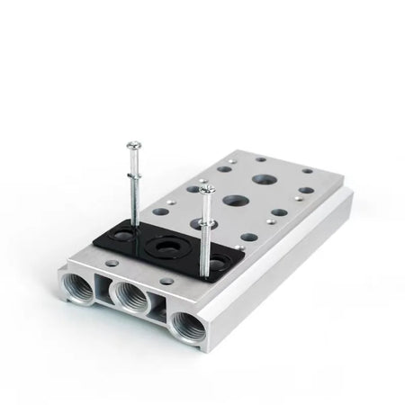 Solenoid Valve Base &ndash; Compatible With 4V200 Series Plate