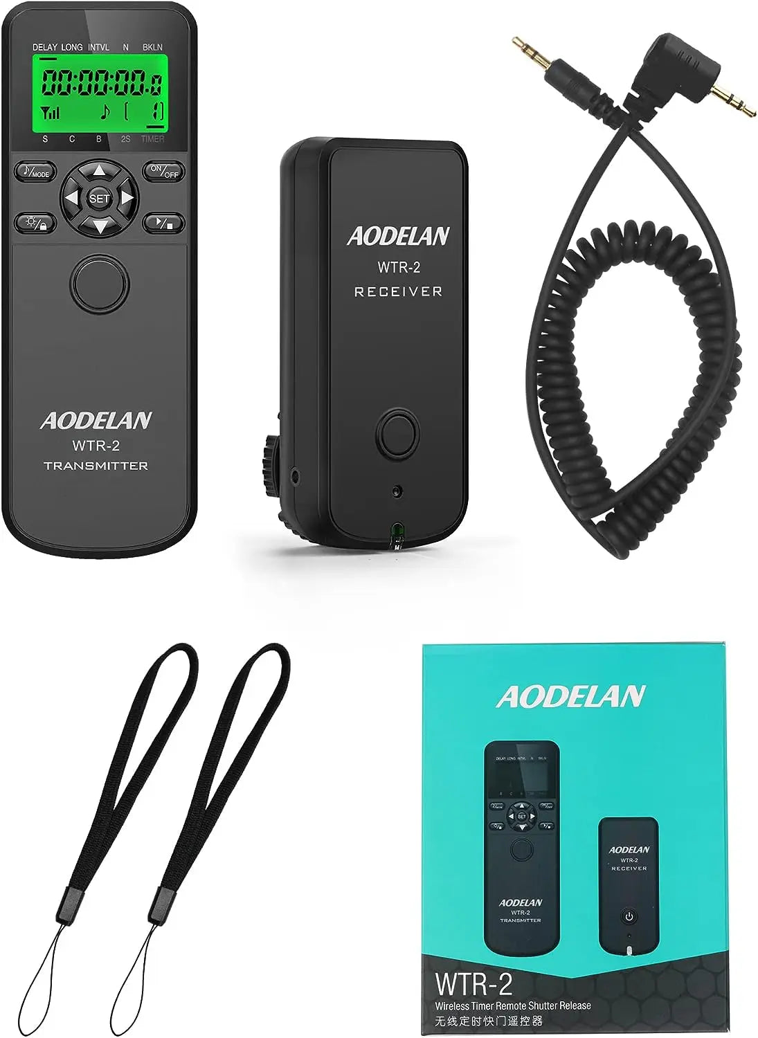 Wireless Camera Timer Remote for DSLR - AODELAN WTR-2