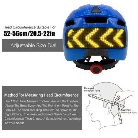 Child Bike Helmet With LED Display &ndash; Lightweight For Kids
