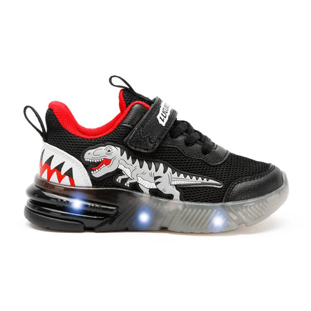 EXDINO LED T-REX Light-Up Sneakers for Kids black LED / EU 29 (US 12)