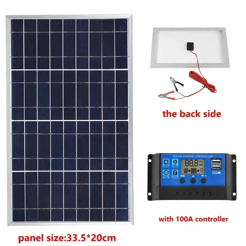 Outdoor Solar Panel 600W 12V &ndash; Lightweight and Efficient with 100A controller