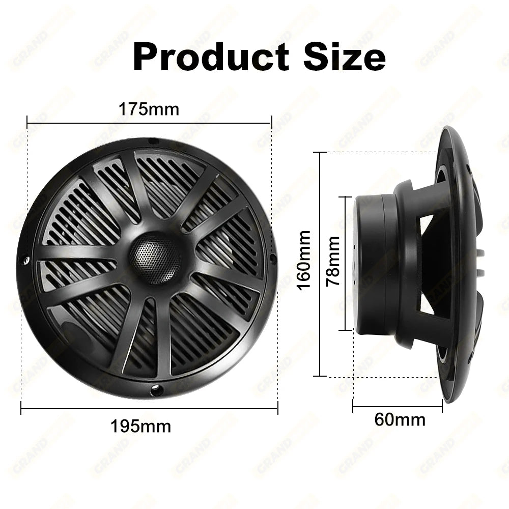 6.5 Inch 120W Marine Speaker - Waterproof Weatherproof