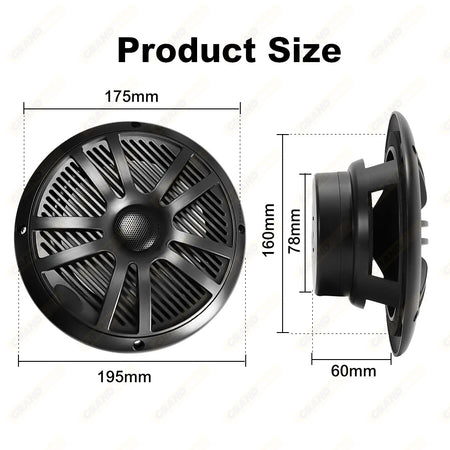 6.5 Inch 120W Marine Speaker - Waterproof Weatherproof
