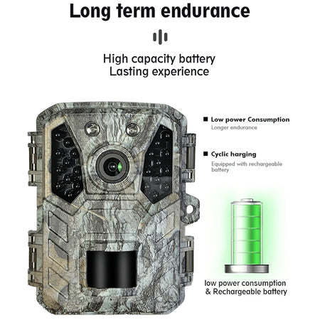 Wildlife Camera 24MP 1080P Night Vision Trail Cam &ndash; WiFi