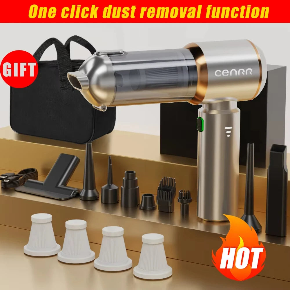 CENRR 998000PA Car Vacuum Cleaner - Cordless, Powerful, and Portable MAX Silve 4hepa Plus