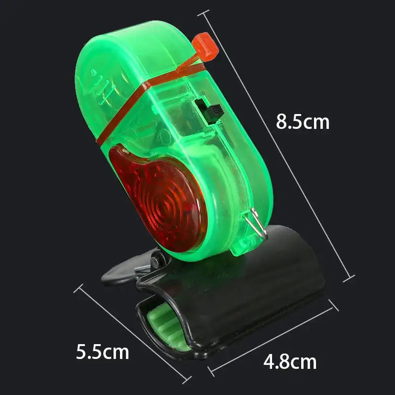 Highly Sensitive Fish Bite Alarm Clip On With LED Indicator Double flash green1