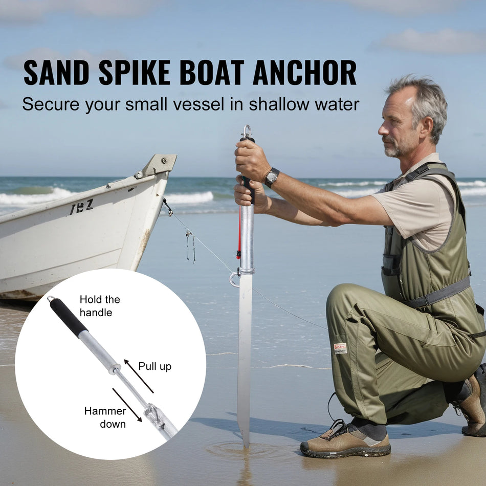 36 Inch Sand Spike Boat Anchor Pole Galvanized