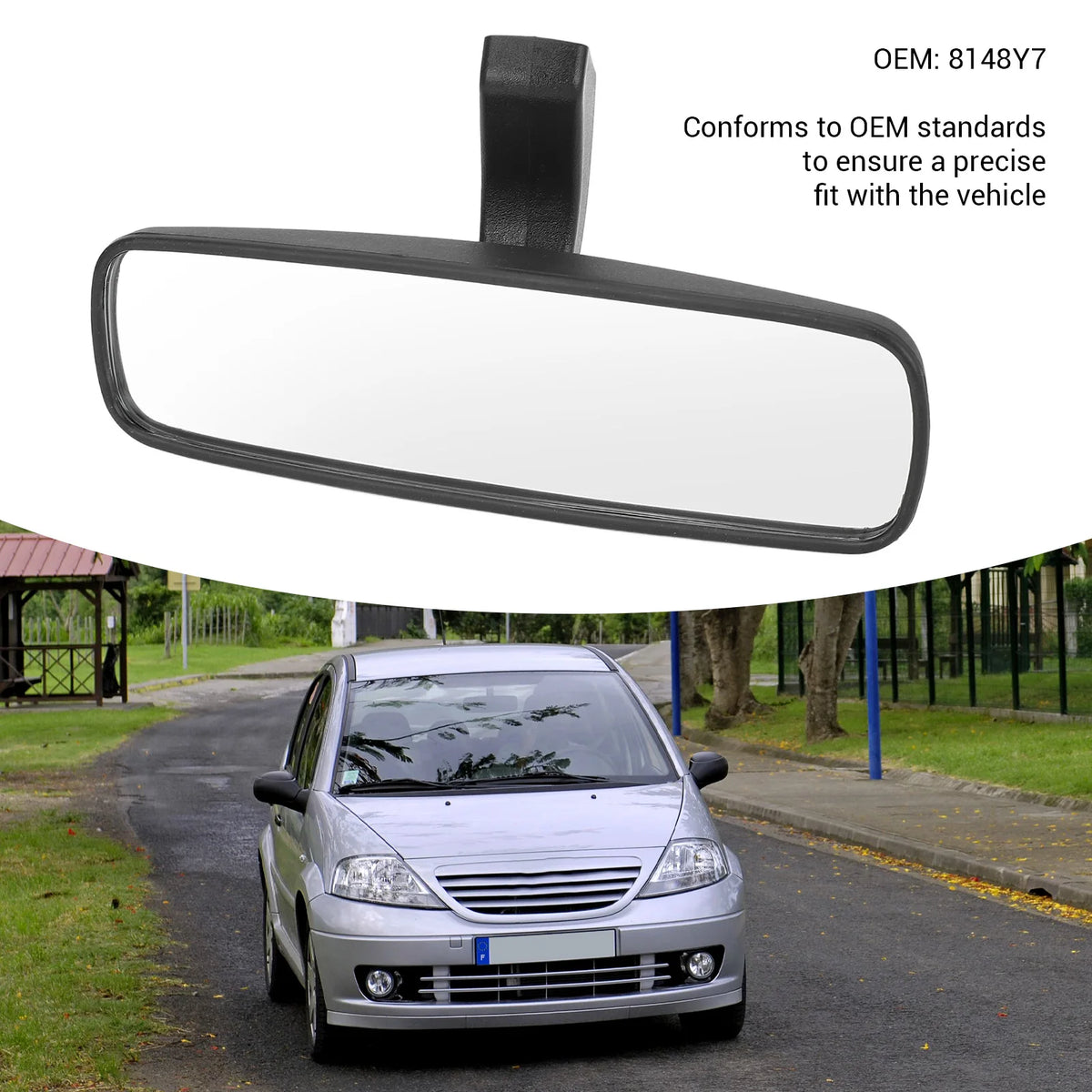 Interior Rear View Mirror 8148Y7 &ndash; Wide Angle Viewing