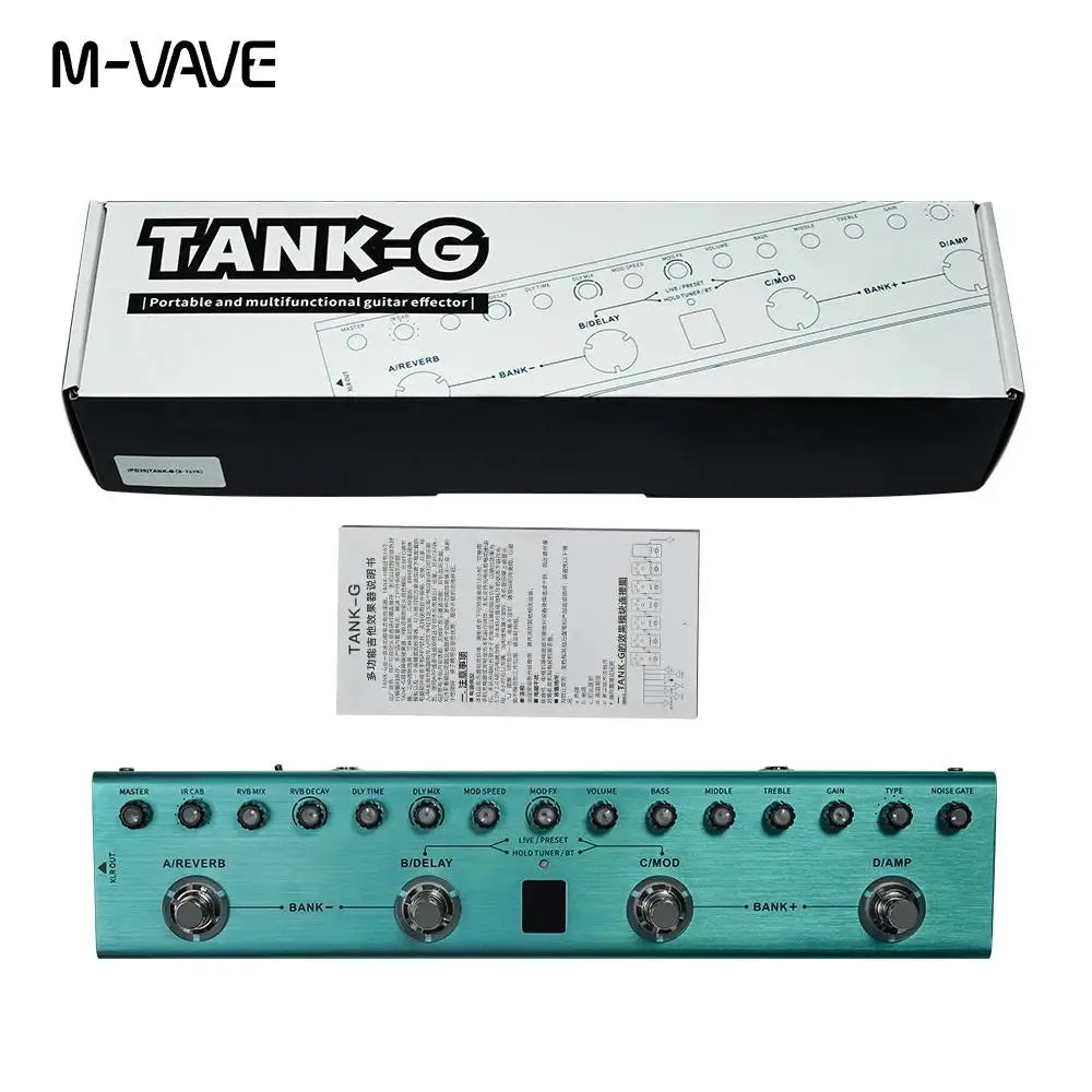 M-VAVE Tank-G Guitar Multi-Effects Pedal &ndash; Rechargeable
