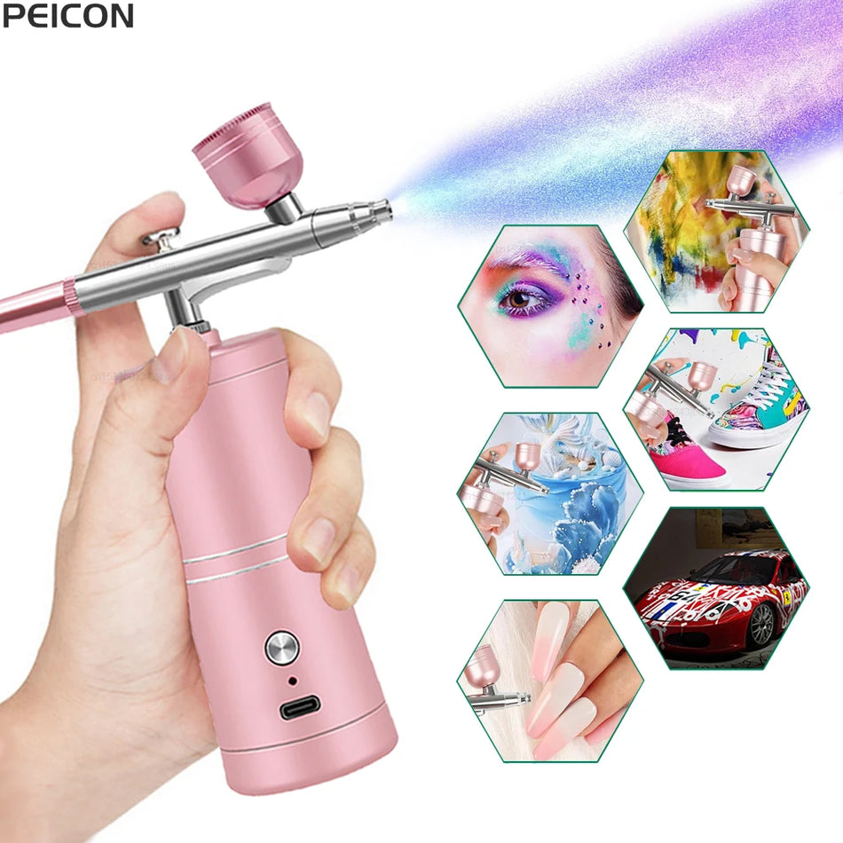 Airbrush Kit with Compressor for Painting, Mini Spray Gun
