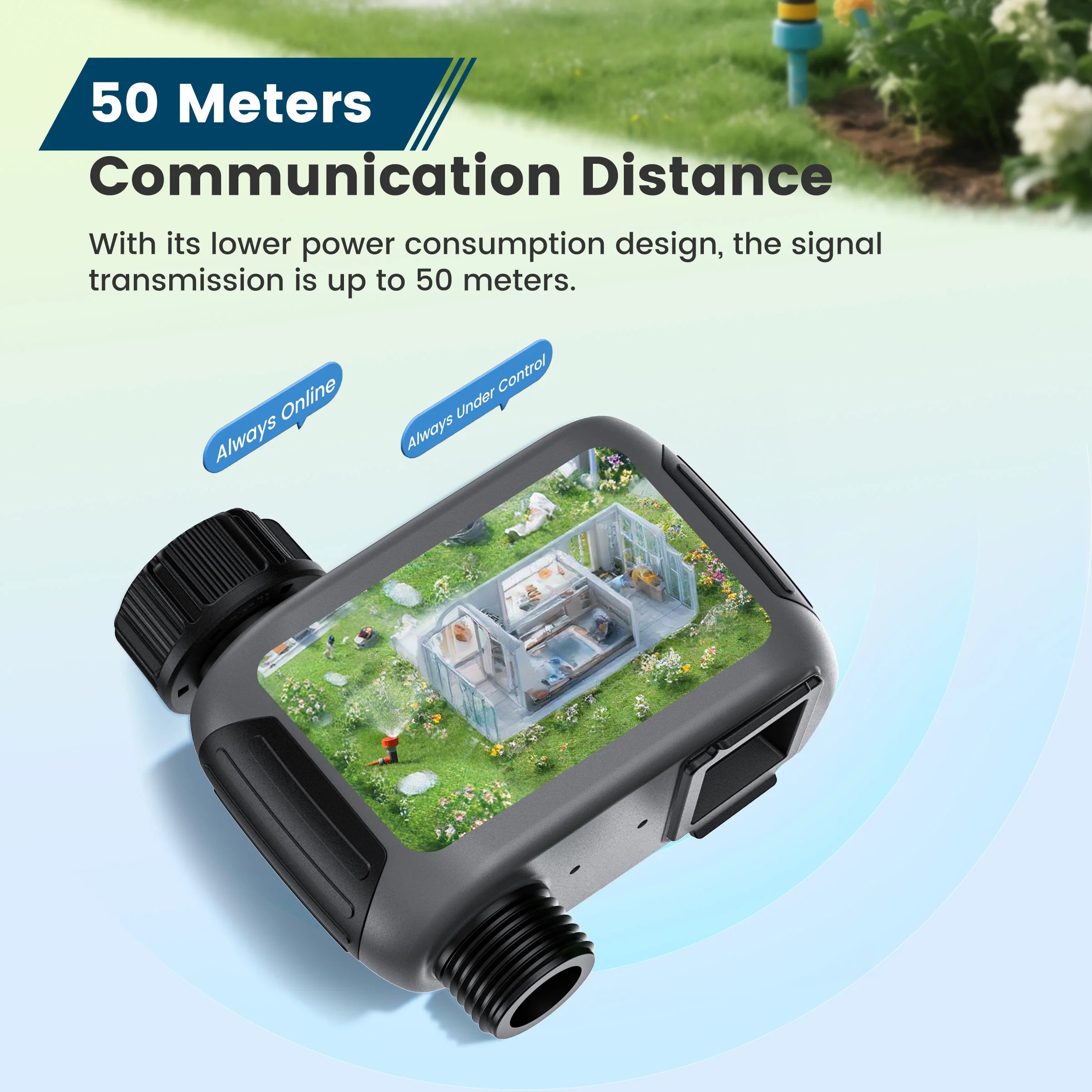 GIRIER Smart Water Timer - WiFi Sprinkler for Drip Irrigation with Alexa &amp; Google